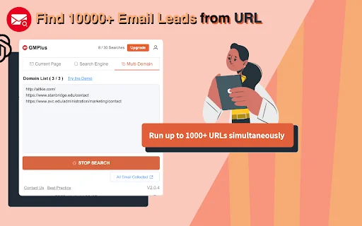 Email Finder & Email Hunter डाउनलोड करें – ईमेल डेटा खोजें - Screenshot 3