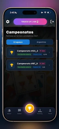 Truco Argentino y Uruguayo डाउनलोड करें – दोस्तों के साथ ऑनलाइन खेलें - Screenshot 4