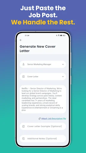 Proposaic: Cover Letter Writer डाउनलोड करें – AI जॉब आवेदन - Screenshot 6