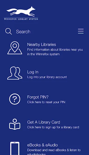 Winnefox Mobile डाउनलोड करें – लाइब्रेरी कैटलॉग एक्सेस करें - Screenshot 1