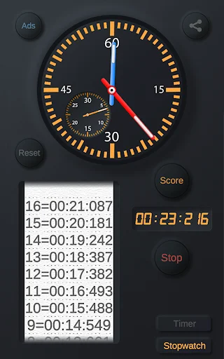 Stopwatch & Timer डाउनलोड करें – एथलीटों और दैनिक कार्यों के लिए सर्वश्रेष्ठ ऐप - Screenshot 12