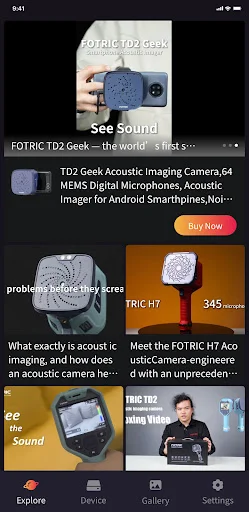 FOTRIC Genie डाउनलोड करें – लेटेस्ट एकोस्टिक इमेजिंग कैमरा प्लगइन - Screenshot 2