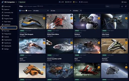 RSI Companion डाउनलोड करें – Star Citizen के लिए सबसे बेहतरीन ब्राउज़र एक्सटेंशन - Screenshot 2