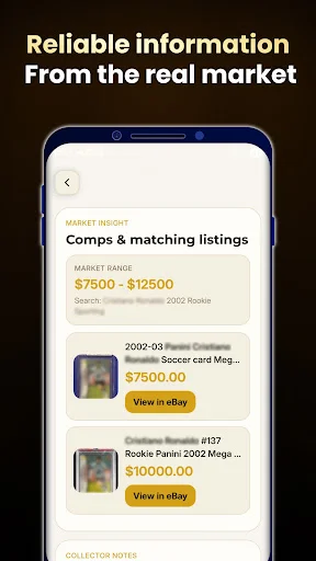 Sports Card Value Scanner डाउनलोड करें – स्पोर्ट्स कार्ड्स की कीमत जानें - Screenshot 19