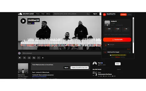 SoundCloud Enhanced Pro डाउनलोड करें – संगीत प्रबंधन टूल - Screenshot 1