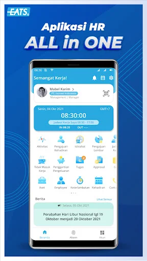 EATS WW Group लेटेस्ट वर्जन डाउनलोड करें – कर्मचारी ट्रैकिंग ऐप - Screenshot 1