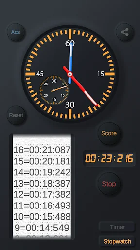 Stopwatch & Timer डाउनलोड करें – एथलीटों और दैनिक कार्यों के लिए सर्वश्रेष्ठ ऐप - Screenshot 2