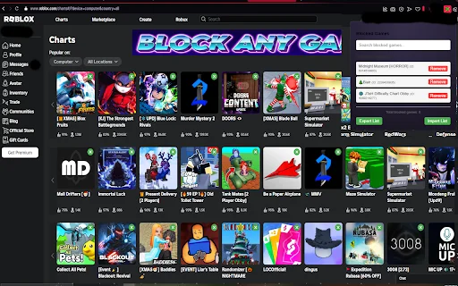 Roblox Game Blocker डाउनलोड करें – अवांछित गेम्स को ब्लॉक करें - Screenshot 3