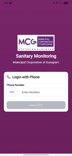 MCG HARYANA ऐप डाउनलोड करें – स्वच्छता ट्रैकिंग और मॉनिटरिंग - Screenshot 1