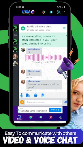 USA Dating ऐप डाउनलोड करें – अमेरिका और पेरिस में नए दोस्त बनाएं - Screenshot 3