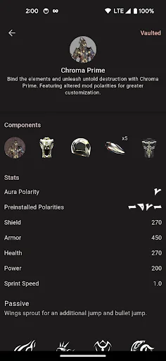Cephalon Navis डाउनलोड करें – Warframe का सर्वश्रेष्ठ ट्रैकर ऐप - Screenshot 8