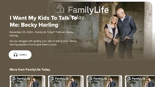 FamilyLife ऐप डाउनलोड करें – प्रेरणादायक पॉडकास्ट और भक्ति सामग्री - Screenshot 11