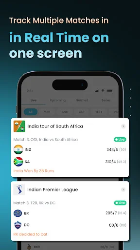 Cricket LineX डाउनलोड करें – सबसे तेज़ लाइव क्रिकेट स्कोर और अपडेट - Screenshot 8