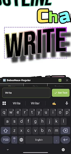 xCanvas 2 – AI Fonts Lettering डाउनलोड करें | सर्वश्रेष्ठ लोगो मेकर - Screenshot 2
