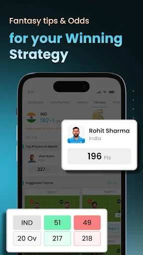 Cricket LineX डाउनलोड करें – सबसे तेज़ लाइव क्रिकेट स्कोर और अपडेट - Screenshot 2