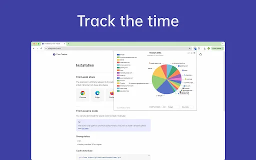 Time Tracker – Web Habit Builder डाउनलोड करें – उत्पादकता बढ़ाएं - Screenshot 1