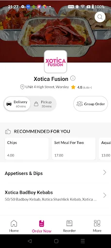Xotica Fusion ऐप डाउनलोड करें – स्वादिष्ट भोजन और विशेष डील - Screenshot 3