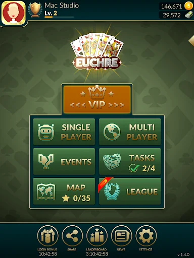 Euchre Ultimate डाउनलोड करें – दोस्तों के साथ ऑनलाइन कार्ड गेम - Screenshot 8