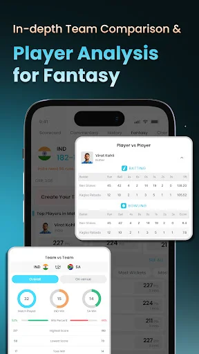 Cricket LineX डाउनलोड करें – सबसे तेज़ लाइव क्रिकेट स्कोर और अपडेट - Screenshot 4