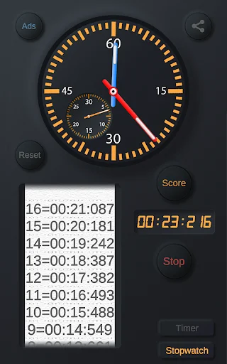 Stopwatch & Timer डाउनलोड करें – एथलीटों और दैनिक कार्यों के लिए सर्वश्रेष्ठ ऐप - Screenshot 7