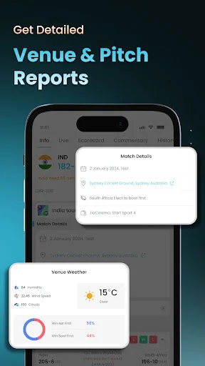 Cricket LineX डाउनलोड करें – सबसे तेज़ लाइव क्रिकेट स्कोर और अपडेट - Screenshot 6