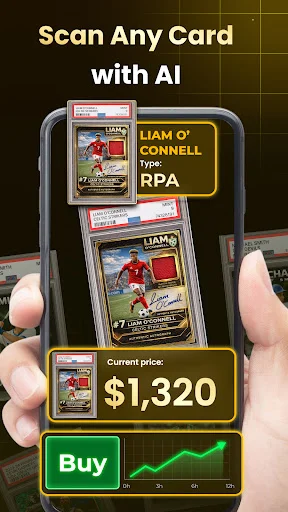 Sports Card Value Scanner डाउनलोड करें – स्पोर्ट्स कार्ड्स की कीमत जानें - Screenshot 1