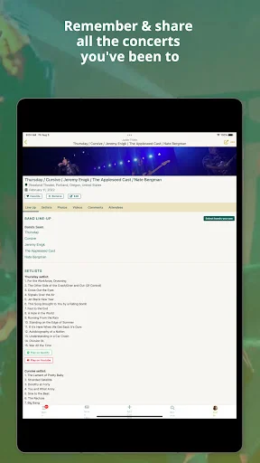Concert Archives ऐप डाउनलोड करें – अपने कॉन्सर्ट इतिहास को ट्रैक करें - Screenshot 10