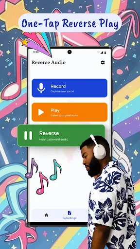 Reverse Audio: Reverse Singing डाउनलोड करें – मजेदार वॉइस रिवर्स ऐप - Screenshot 3