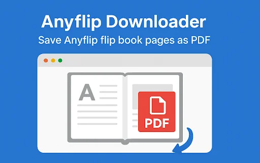 Anyflip Downloader डाउनलोड करें – Anyflip पेज को PDF में सेव करें - Screenshot 1