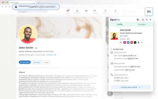 SignalHire डाउनलोड करें – ईमेल और फोन नंबर खोजने का सबसे आसान तरीका - Screenshot 1