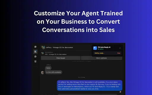 FB Auto Reply AI डाउनलोड करें – Facebook Marketplace ऑटोमेशन - Screenshot 3