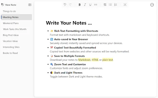 Notebook: Quick and Simple Notes डाउनलोड करें – बेहतरीन नोट-टेकिंग ऐप - Screenshot 1