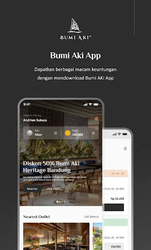 Bumi Aki App डाउनलोड करें – आसान ऑनलाइन टेबल रिजर्वेशन - Screenshot 1