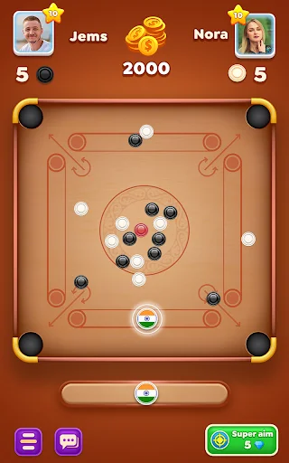 Carrom Cricket डाउनलोड करें – बेहतरीन ऑनलाइन कैरम और डिस्क पूल गेम - Screenshot 8