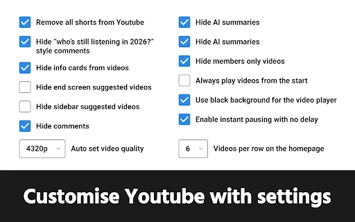 GoodTube डाउनलोड करें – YouTube के लिए सबसे बेहतरीन Adblocker और UI कस्टमाइज़र - Screenshot 5