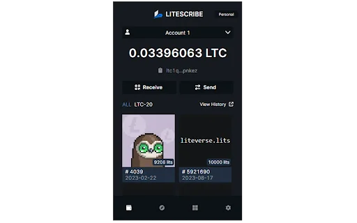 Litescribe Wallet डाउनलोड करें – Litecoin Ordinals के लिए बेस्ट क्रिप्टो वॉलेट - Screenshot 1