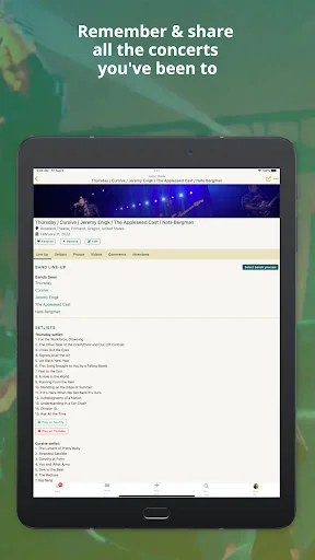 Concert Archives ऐप डाउनलोड करें – अपने कॉन्सर्ट इतिहास को ट्रैक करें - Screenshot 17