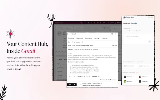 Paperflite Chrome Extension डाउनलोड करें – AI सेल्स टूल - Screenshot 1