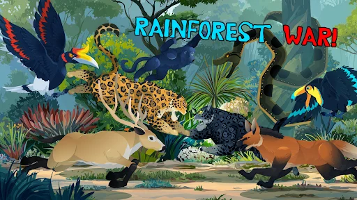 Tiger Fights Lion: Forest War डाउनलोड करें – जंगल की महागाथा - Screenshot 1