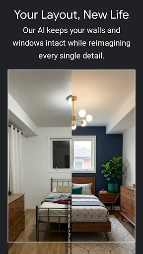 AI Home Decorator डाउनलोड करें – अपने कमरे को AI से सजाएं - Screenshot 1