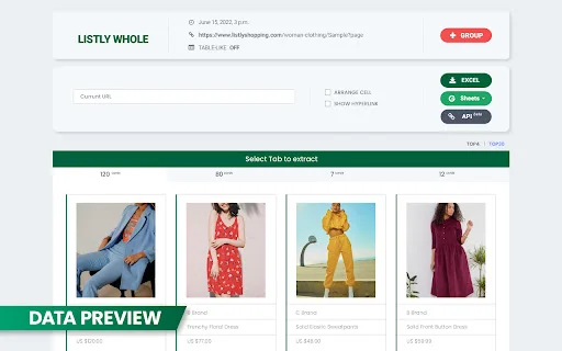 Listly – वेब स्क्रेपिंग टूल डाउनलोड करें | डेटा को Excel में बदलें - Screenshot 2