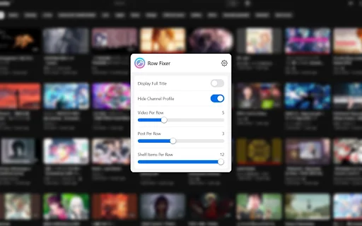 YouTube Row Fixer डाउनलोड करें – वीडियो लेआउट कस्टमाइज़ करें - Screenshot 1