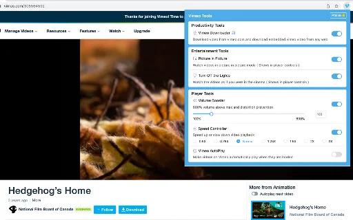Vimeo Video Downloader Pro डाउनलोड करें – HD वीडियो सेव करें - Screenshot 1