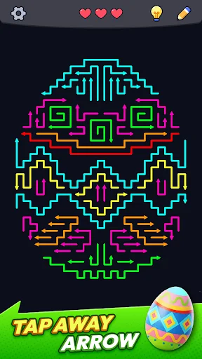 Arrow Maze Puzzle डाउनलोड करें – सर्वश्रेष्ठ दिमागी पहेली गेम - Screenshot 1