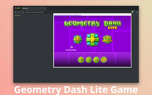 Geometry Dash Lite Chrome के लिए – अब अपने ब्राउज़र पर खेलें - Screenshot 1