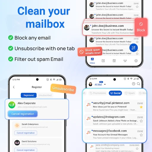 AI Email, Mail Cleaner – Maily डाउनलोड करें – स्मार्ट ईमेल टूल - Screenshot 3