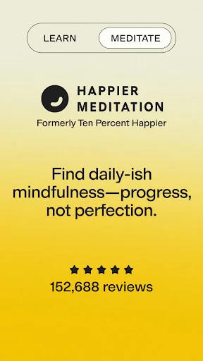 Happier Meditation ऐप डाउनलोड करें – तनाव कम करें और मानसिक शांति पाएं - Screenshot 1