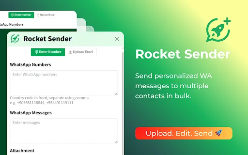 Rocket Sender डाउनलोड करें – WhatsApp Bulk मैसेजिंग टूल - Screenshot 2
