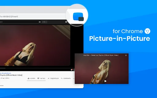 Picture in Picture Player Chrome के लिए – मल्टीटास्किंग के लिए सर्वश्रेष्ठ - Screenshot 1