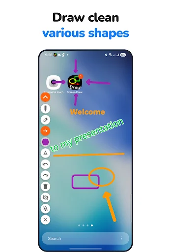 Draw anywhere on Screen AZDraw डाउनलोड करें – स्क्रीन पर ड्रा करें - Screenshot 2